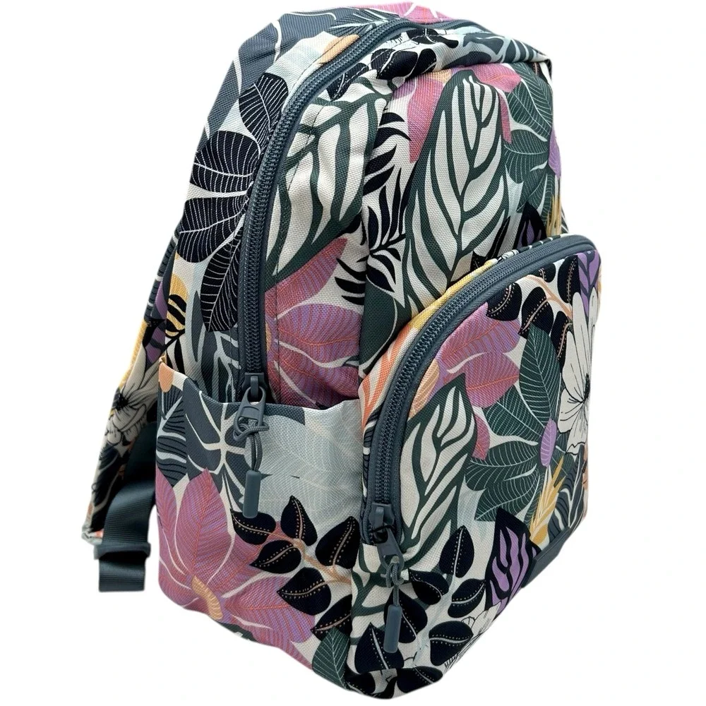 Vera Bradley Women's Small Backpack Palm Floral‎ Purple Lining Water-resistant